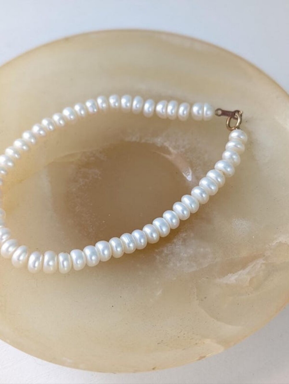 10kt Gold And Pearl Bracelet